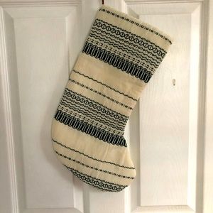 Hearth and Hand by Target cream and green stocking